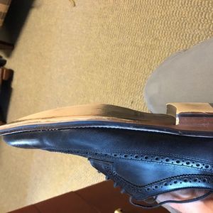 Black Johnston & Murphy Wing Tip Shoes 10M